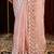 Peach embroidered chiffon saree