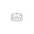 Touch925 vertical stone silver eternity ring in 925 purity for women