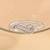 Touch925 eternal embrace silver ring with single cz stone in 925 purity for women