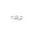 Touch925 eternal embrace silver ring with single cz stone in 925 purity for women