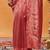 Pink embroidered organza saree