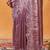 Purple embroidered organza saree