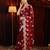 Marron embroidered chiffon saree