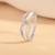 Touch925 elegant infinity silver ring with cz stones in 925 purity for women