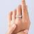 Touch925 elegant infinity silver ring with cz stones in 925 purity for women
