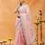 Pink women embroidered saree