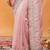 Pink women embroidered saree
