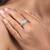 Touch925 elegance enchantment silver ring with rose gold plating in 925 purity for women
