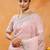 Pink women embroidered saree