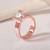 Touch925 sparkle twin silver ring with dual cz stones in 925 purity for women