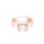 Touch925 sparkle twin silver ring with dual cz stones in 925 purity for women