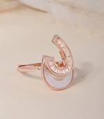 Touch925 grace curved silver ring with beaded detailing in 925 purity for women