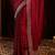 Red embroidered designer saree