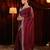 Rose beads and stones embellished saree