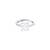 Touch925 radiant trio silver ring with cz stones in 925 purity for women