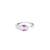 Touch925 glam serpent silver ring with cz stones in 925 purity for women