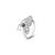 Touch925 evil eye butterfly silver ring in 925 purity for women