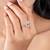 Touch925 evil eye butterfly silver ring in 925 purity for women