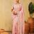 Pink embroidered saree