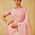 Pink embroidered saree