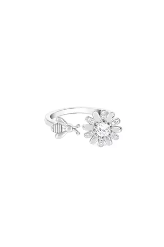 Touch925 bloom & bee silver ring in 925 purity for women