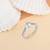 Touch925 silver spark stone ring with solitaire cz in 925 purity for women