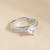 Touch925 silver spark stone ring with solitaire cz in 925 purity for women