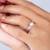 Touch925 silver spark stone ring with solitaire cz in 925 purity for women