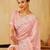 Pink embroidered saree