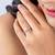 Touch925 silver spark stone ring with solitaire cz in 925 purity for women
