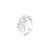 Touch925 regal yellow stone silver ring with cz accents in 925 purity for women