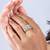 Touch925 regal yellow stone silver ring with cz accents in 925 purity for women