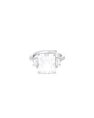 Touch925 majestic trio silver ring with cz stones in 925 purity for women 3