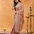 Pink embroidered saree