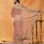 Pink embroidered saree