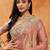 Pink embroidered saree