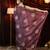 Magenta floral embroidered organza saree