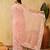 Pink chiffon floral embroidered saree