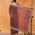 Burgundy embroidered chiffon saree