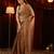 Gold embroidered art silk saree