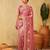 Lavender embroidered chiffon saree