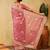 Lavender embroidered chiffon saree