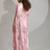 pink foil printed two tone silk blend embroidered saree
