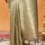 Green woven zari banarasi saree