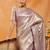 Lavender woven zari banarasi saree