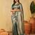 Bottle green woven zari banarasi saree