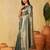 Bottle green woven zari banarasi saree