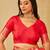 Red geometric woven zari banarasi saree
