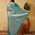 Teal woven zari banarasi saree