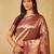 Wine woven zari banarasi saree with unstitched blouse piece